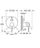 Grohe Essence Bateria wannowo-prysznicowa podtynkowa cool sunrise 24169GL1